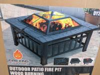 Outdoor Patio Wood Burning Firepit 