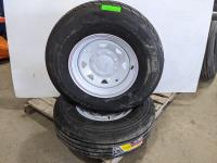 (2) Grizzly ST235/80R16 Trailer Tires On 8 Bolt Wheels