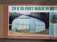 20 Ft X 10 Ft Walk in Metal Frame Greenhouse