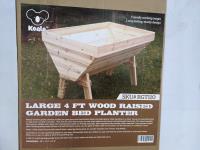 4 Ft Wooden Raised Garden Bed Planter