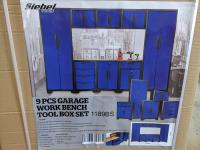 9 Piece Garage Work Bench Tool Box Set