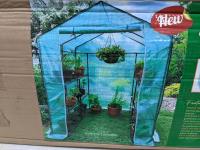 Walk in Roll-Up Greenhouse with Shelves