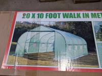 10 Ft X 20 Ft Walk in Metal Framed Greenhouse