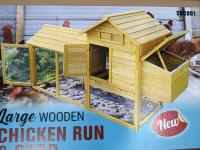 Wooden Chicken Run and Coop