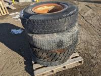 (4) 10.00-20 Tires with Dayton Rims