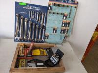 Qty of Sockets, Wrenches and Drill Bits