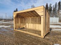 Wooden 16 Ft Livestock Shelter