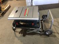 Bosch 10 Inch Table Saw and Portable Cart