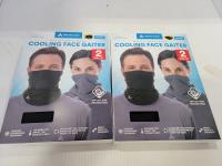 (2) Pack of 2 Cooling Face Gaiter 