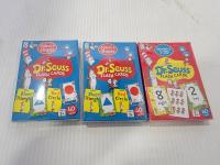 (3) Dr. Seuss Packs of Flash Cards