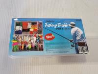 140 Piece Fishing Tackle Spoon and Lure Kit 