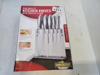 Kitchen Knives with Acrylic Stand 
