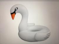 Inflatable Giant Swan Pool/Beach Toy 
