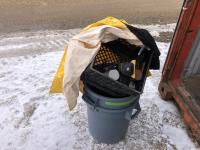Enerpac Hydraulic Pump, Viking Coat and Garbage Cans
