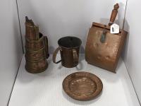 (4) Pieces of Antique Copper Items