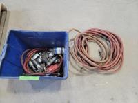 Qty of Assorted Air Hose and Tools 
