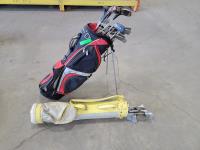 (2) Golf Bags with Golf Clubs 