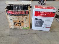 Work Horse Platform Brackets and Contractors Choice Portable Fan Heater 