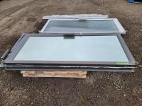(2) Industrial Glass Doors with Frames