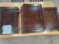 (11) Maple Stained Cabinet Doors 