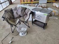 Kuma Camping Chair, Tommy Bahama Cooler and Heater