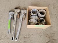 (3) Pipe Wrenches and Qty of Cam Locks