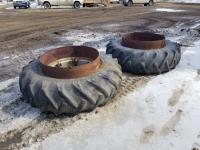 (2) Out Side Dual 18.4-38 Tractor Tires 