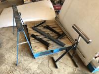 (2) Folding Stands, (2) Roller Stands, Cutting Edge Guide, Trailer Jack