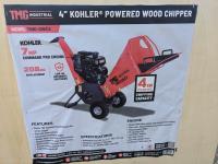 TMG Industrial TMG-GWC4 4 Inch Wood Chipper Powered By 7 HP Kohler Command Pro Series Engine