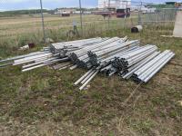 Large Qty of Galvanized Chain Link Fence and Posts