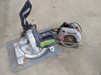 Mastercraft 7-1/4 Inch Compound Mitre Saw with Laser Line and Skilsaw 7-1/4 Inch Circular Saw