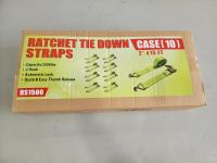(10) 2 Inch X 15 Ft Ratchet Tie Down Straps