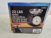 22 lb Retro Mechanical Kitchen Scale