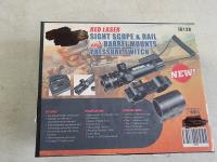 Red Laser Sight Scope and Rail Mount