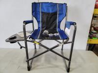 Folding Camp Chair with Side Table 