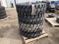 (4) Mitas Fork Lift Radial 12.00 R20 Tires with Tubes