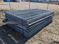 (20) 10 Ft X 6 Ft Chain Link Fence Panels 