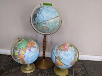 (3) World Globes