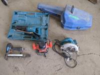Qty of Power Tools and Chainsaw Case