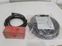 Sump Pump Hose, RV Power Cord and Set of Road Flares 