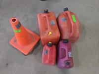 (4) Jerry Cans and (6) 16 Inch Pylons