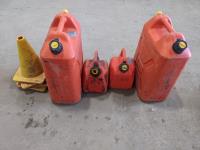 (4) Jerry Cans and (4) 12 Inch Pylons