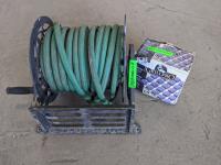 Grill Pro Briquettes and Garden Hose Reel with Hose