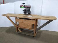 Craftsman 10 Inch Radial Arm Saw On Homebuilt Rolling Table