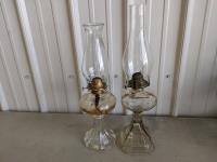 (2) Vintage Oil Lamps