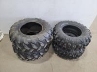 (2) Wanda 25X8-12 and (2) Maxxis 25X10-12 ATV Tires