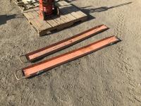 (2) 72 Inch Forklift Extensions 