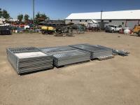 (7) Heavy Duty Galvanized 12 Ft Stall Fronts