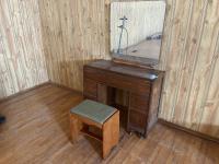 Wooden Dresser w/ Chair and Mirror 