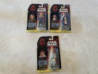 (3) Star Wars Collectible Figurines